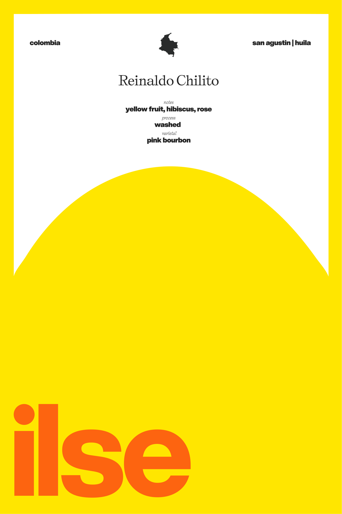 ILSE | Colombia | Reinaldo Chilito | Washed Pink Bourbon
