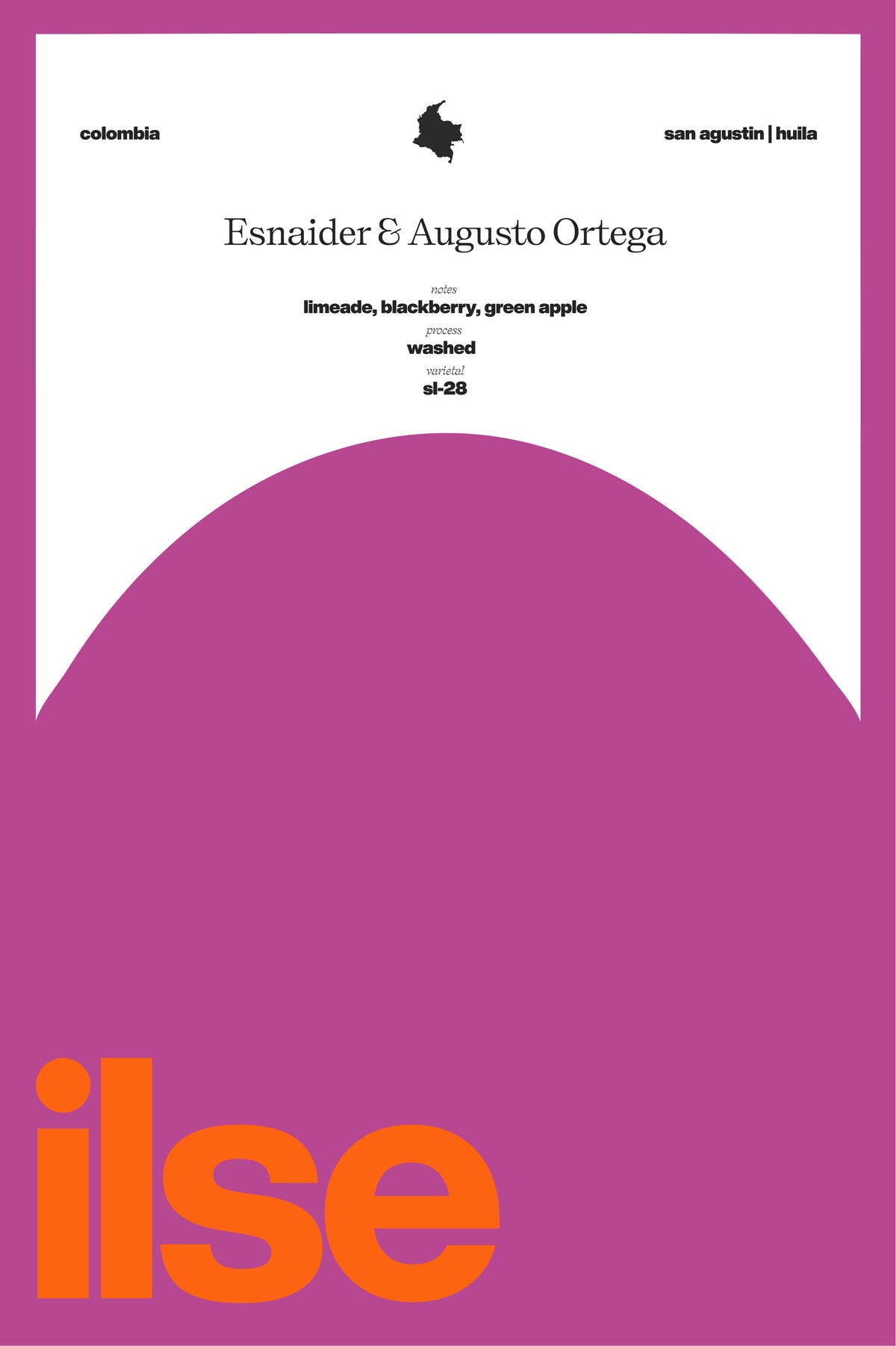 ILSE | Colombia | Esnaider & Augusto Ortega | Washed SL-28