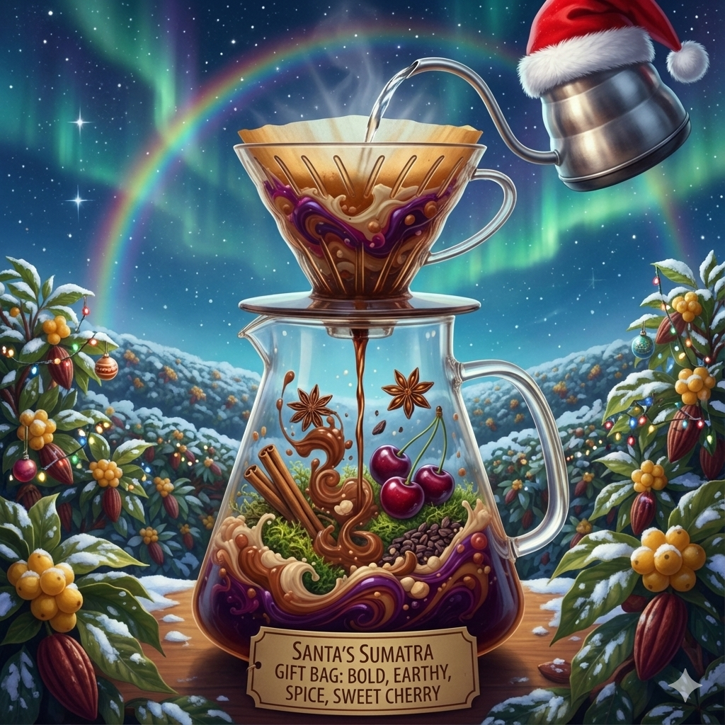 Santa's Sumatra, gifting size coffee bag