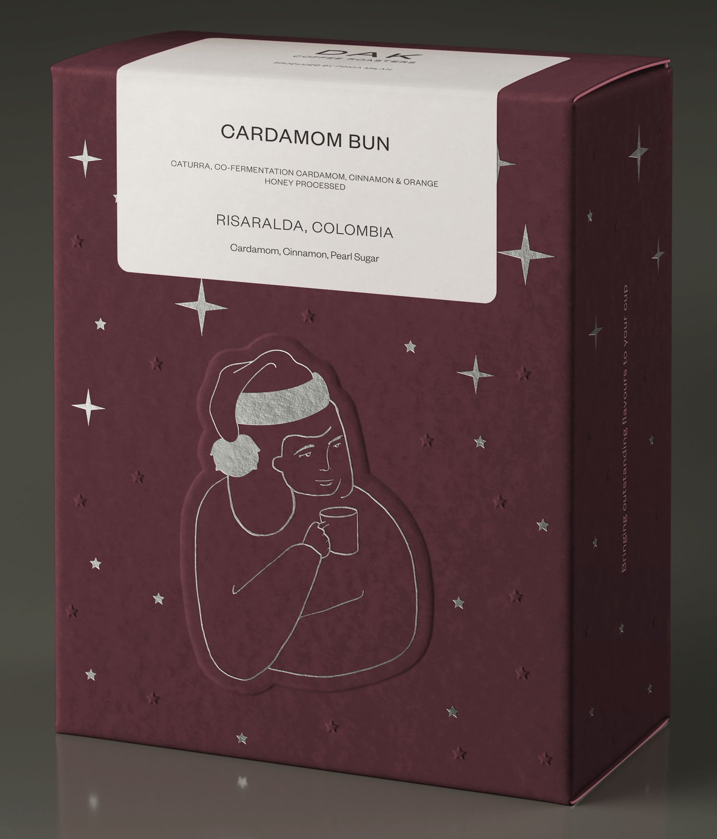 CARDAMOM BUN | DAK Coffee | Colombia, Caturra, Co-Fermentation Cinnamon, Cardamom & Orange / Honey Processed