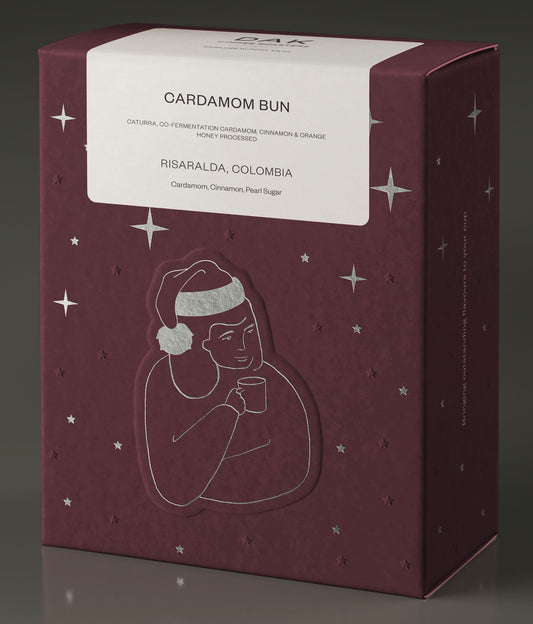 CARDAMOM BUN | DAK Coffee | Colombia, Caturra, Co-Fermentation Cinnamon, Cardamom & Orange / Honey Processed